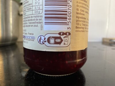 Confiture Extra FRAMBOISE - Recycling instructions and/or packaging information - fr