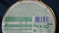 Camembert (21 % MG) - Nutrition facts - fr
