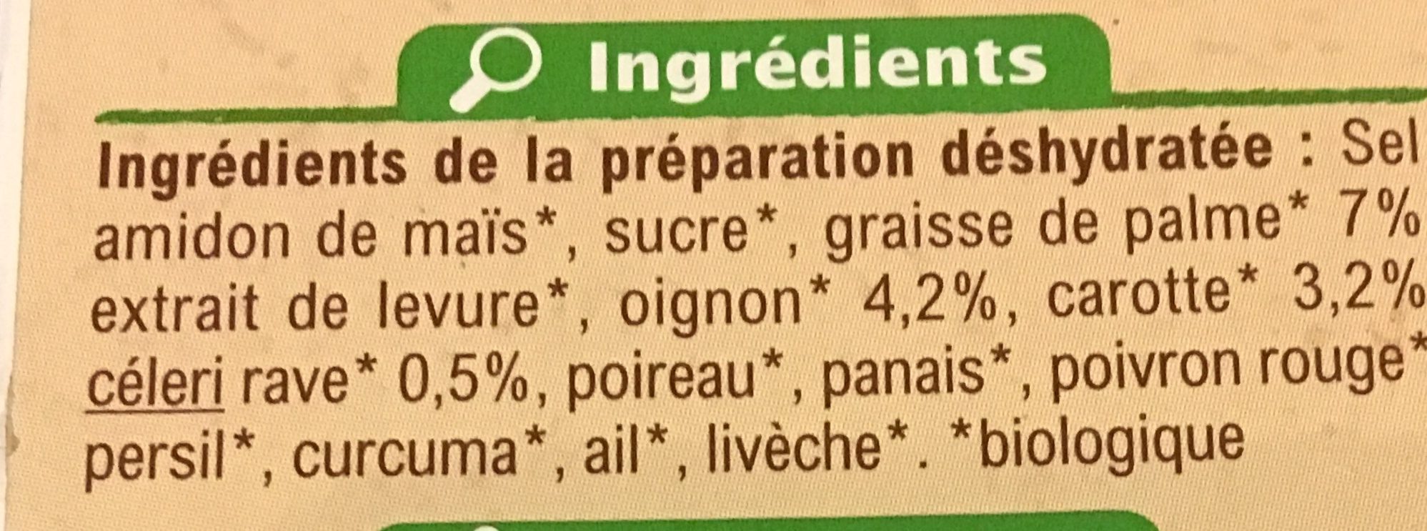 Bouillon de Volaille - Ingredients - fr