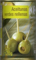 Aceitunas verdes rellenas de pasta de limón "Carrefour" - Product - es