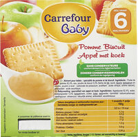 Pomme Biscuit Carrefour Baby 400g 4x100g