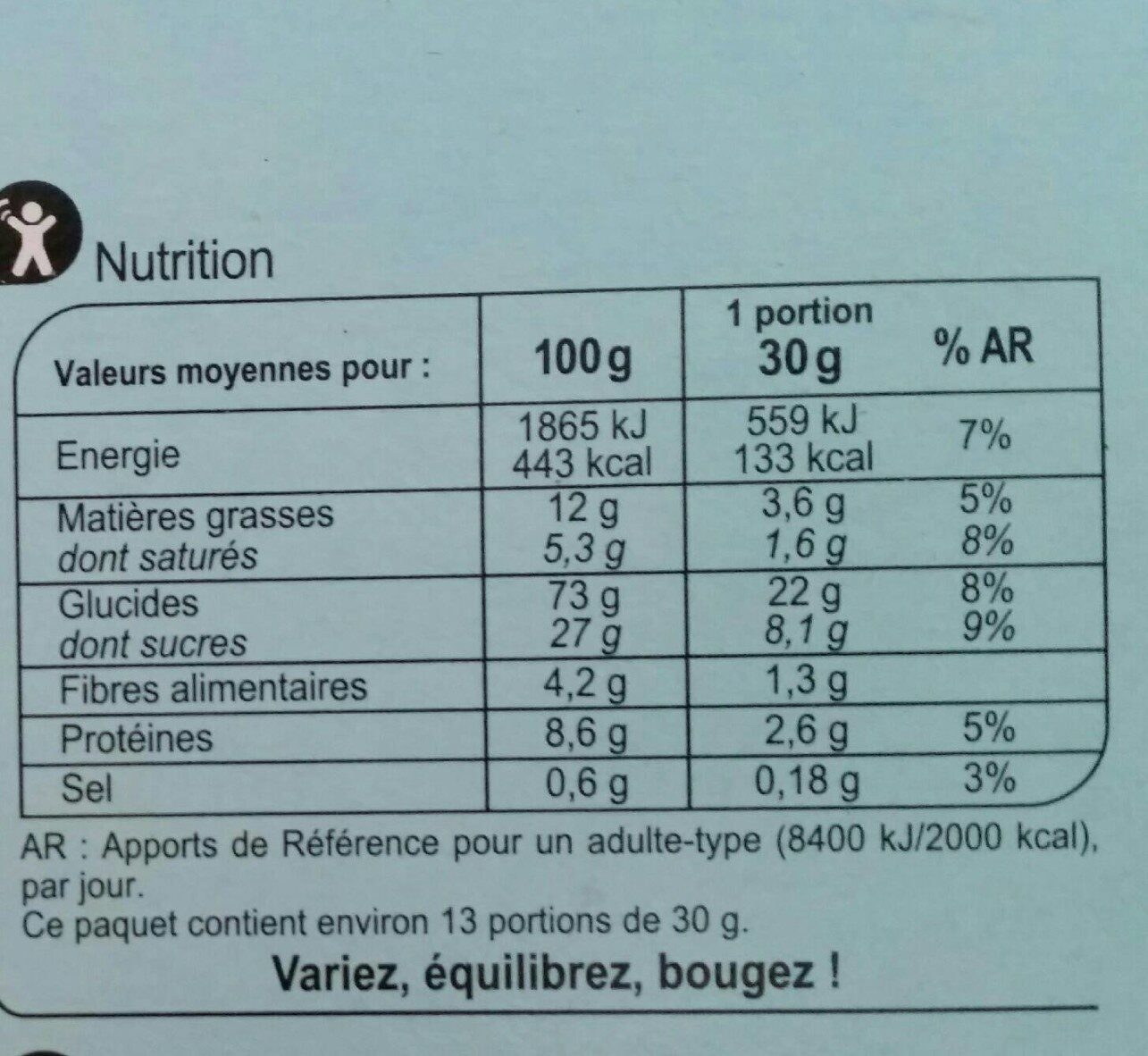X'Trem coeur fondant lait - Nutrition facts - fr