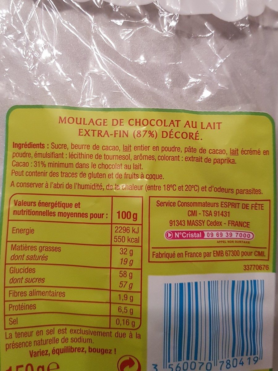 Canard en chocolat - Ingredients - fr