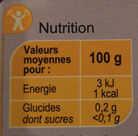 Infusion Relax - Nutrition facts - fr