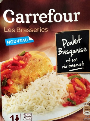 Poulet basquaise et son riz basmati (Les Brasseries) - Product - fr