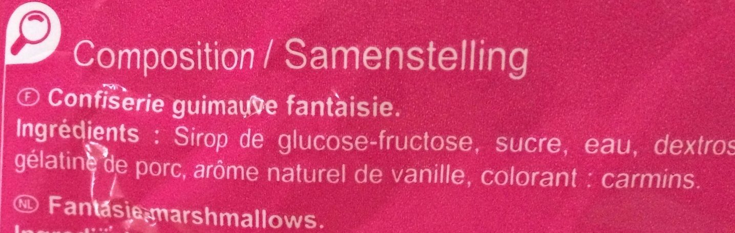 Mini marshmallows - Ingredients - fr