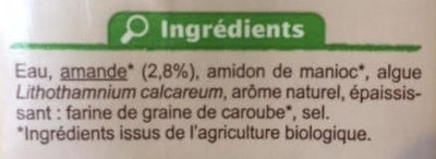 Boisson Douceur d'Amande - Ingredients - fr