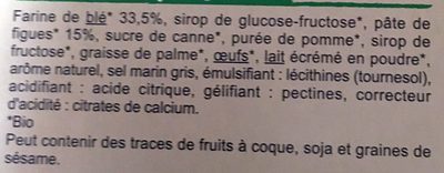 Barres à la Figue - Ingredients - fr
