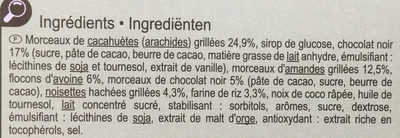 Barres GOURMANDES - Ingredients - fr