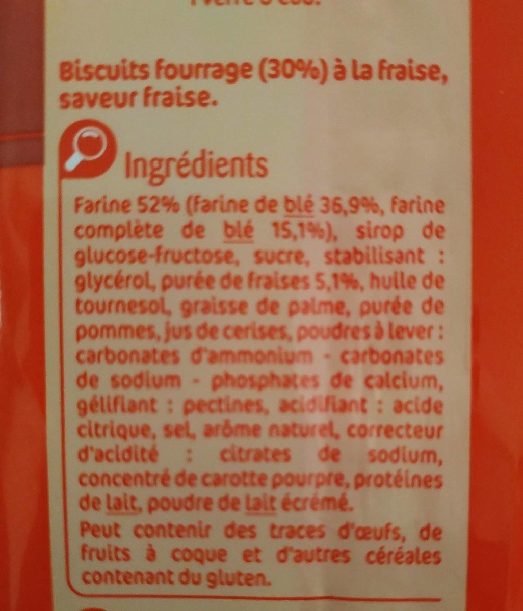 Toons goût fraise - Ingredients - fr
