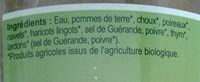 Garbure Béarnaise Bio - Ingredients - fr
