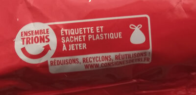 Cacahuètes grillées et salées - Recycling instructions and/or packaging information - en