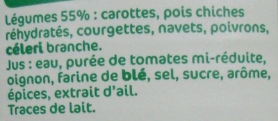 Légumes pour couscous - Ingredients - fr