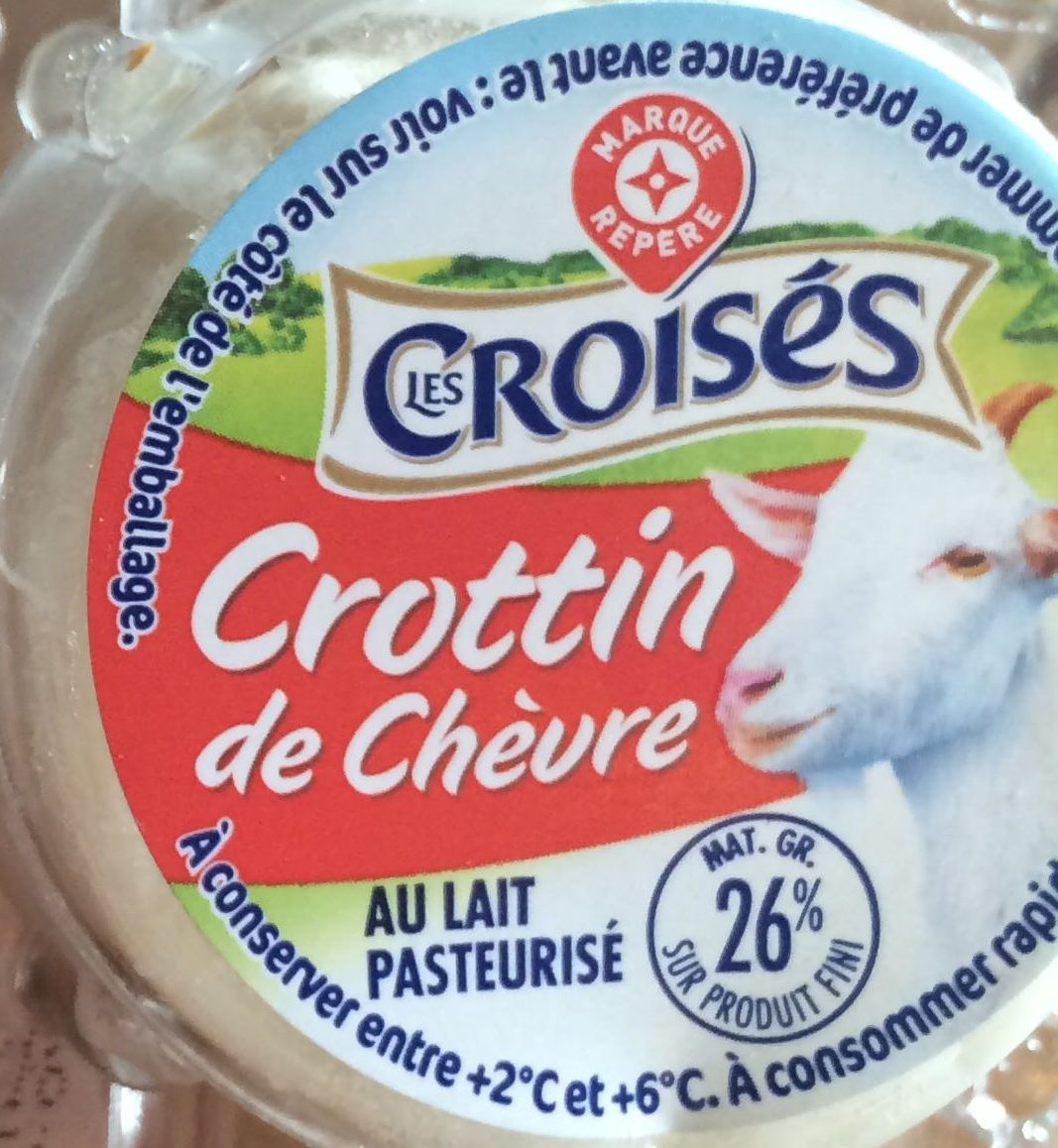 Crottin de chevre Les Croises au lait pasteurisé - Ingredients - fr