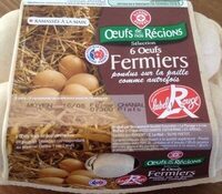 Oeufs Fermiers (x 6) label Rouge calibre Moyen - Product - fr