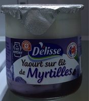 Yaourt gourmand au lait entier sur lit de myrtille - Product - fr