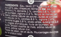 Raviolis aux 6 Légumes - Ingredients - fr