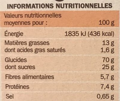 Cereales fourrées au lait - Nutrition facts - fr