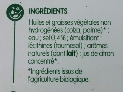 Bio village - Ingredients - fr