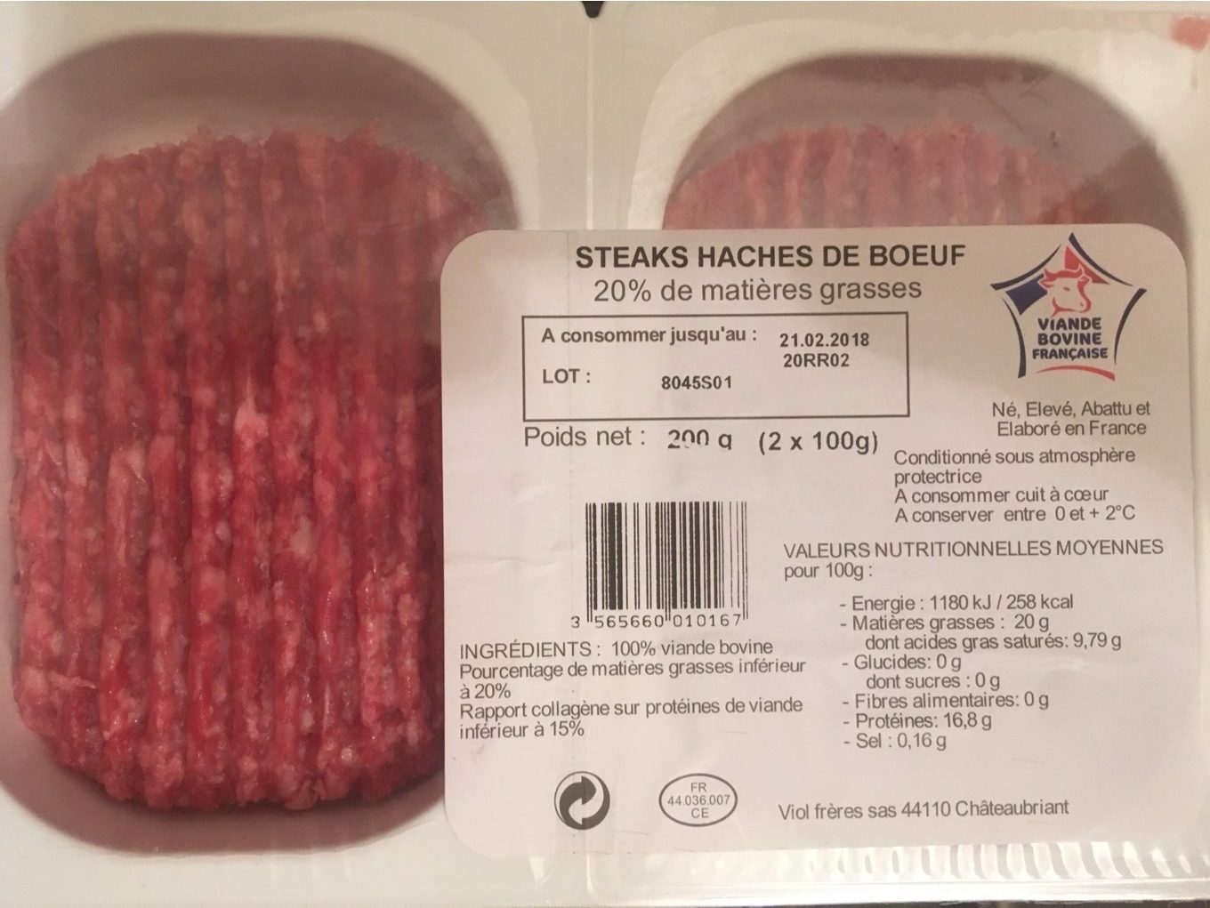 Steaks haches de boeuf - Product - fr