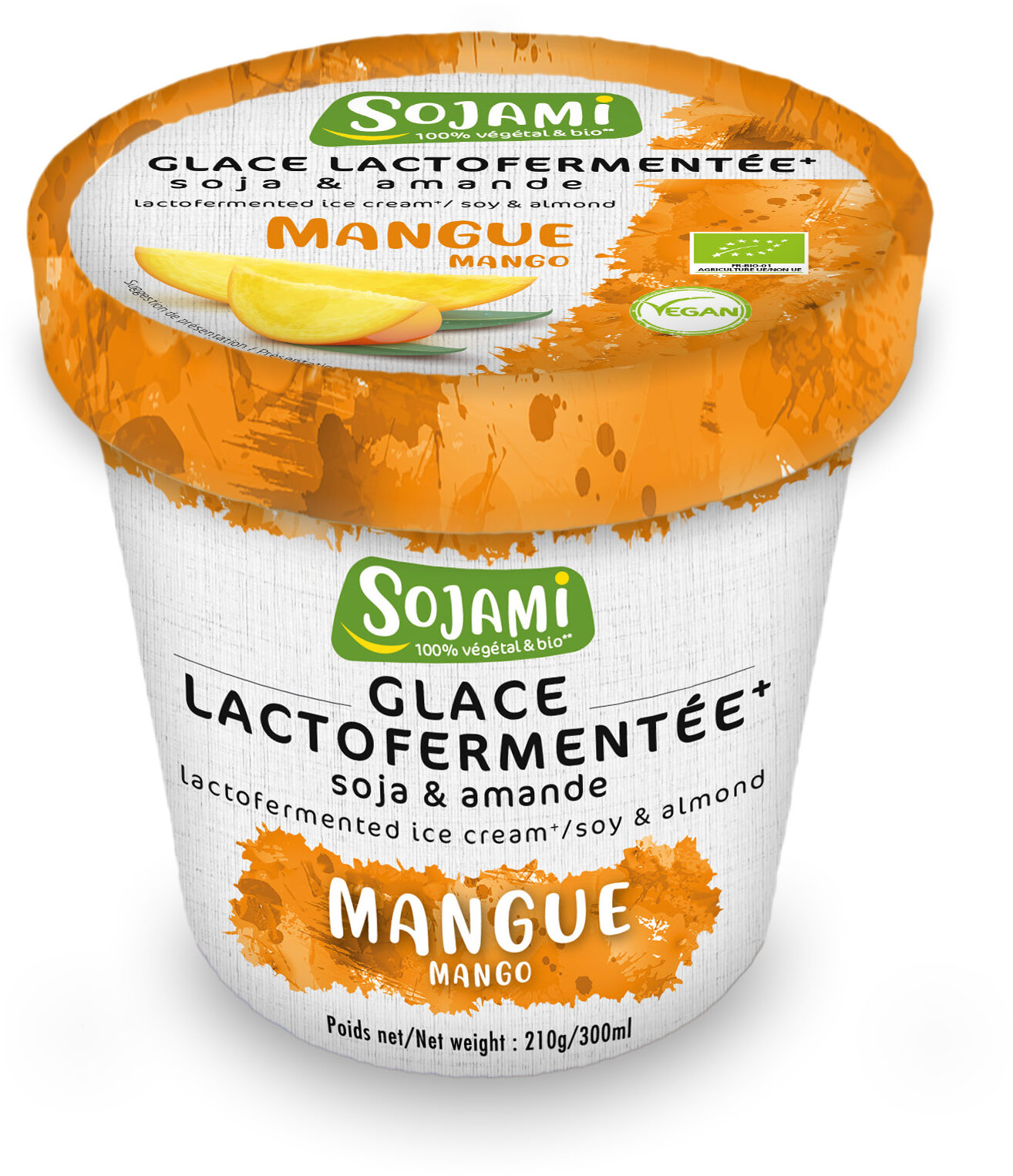 Glace lactofermentée soja & amande - mangue - Product - fr