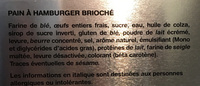 4 Brioch' Burger - Ingredients - fr