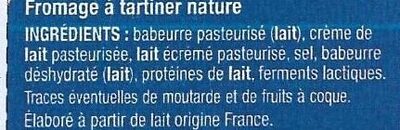 Mon moment fromager - Nature - Ingredients - fr
