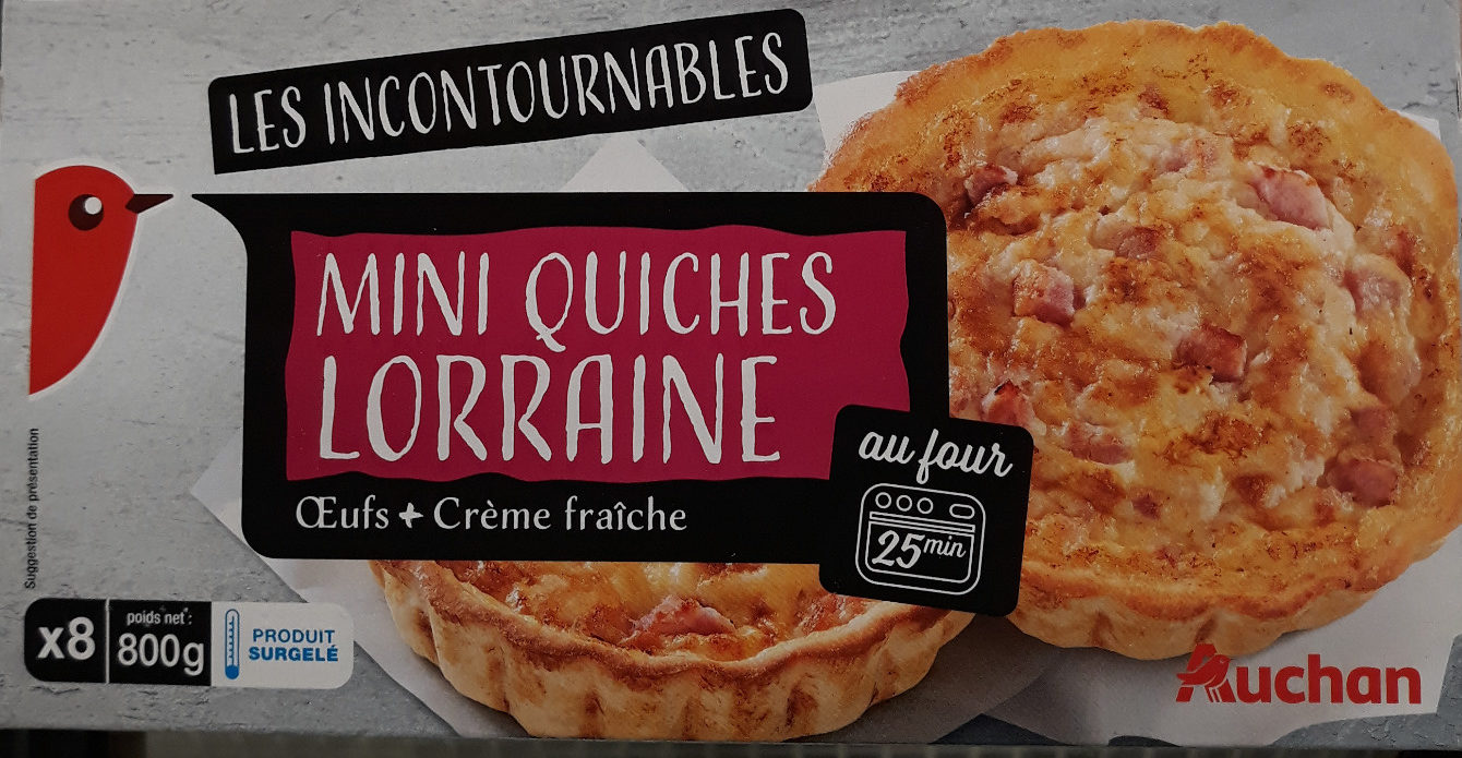 Mini Quiches Lorraine Oeufs + Crème Fraîche - Product - fr