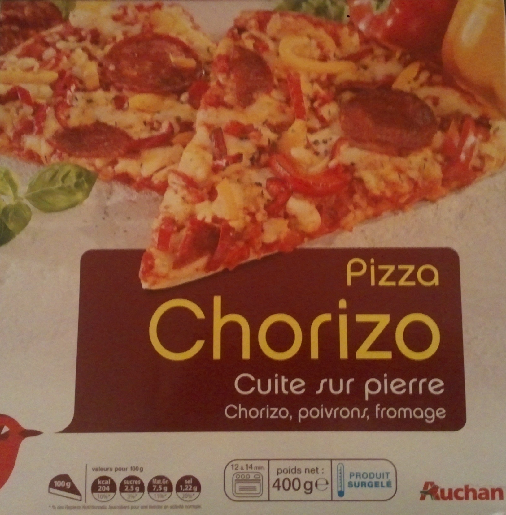 Pizza Chorizo cuite sur pierre - Product - fr