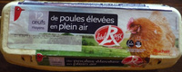 Oeufs moyens de poules élevées en plein air Label Rouge - Product - fr