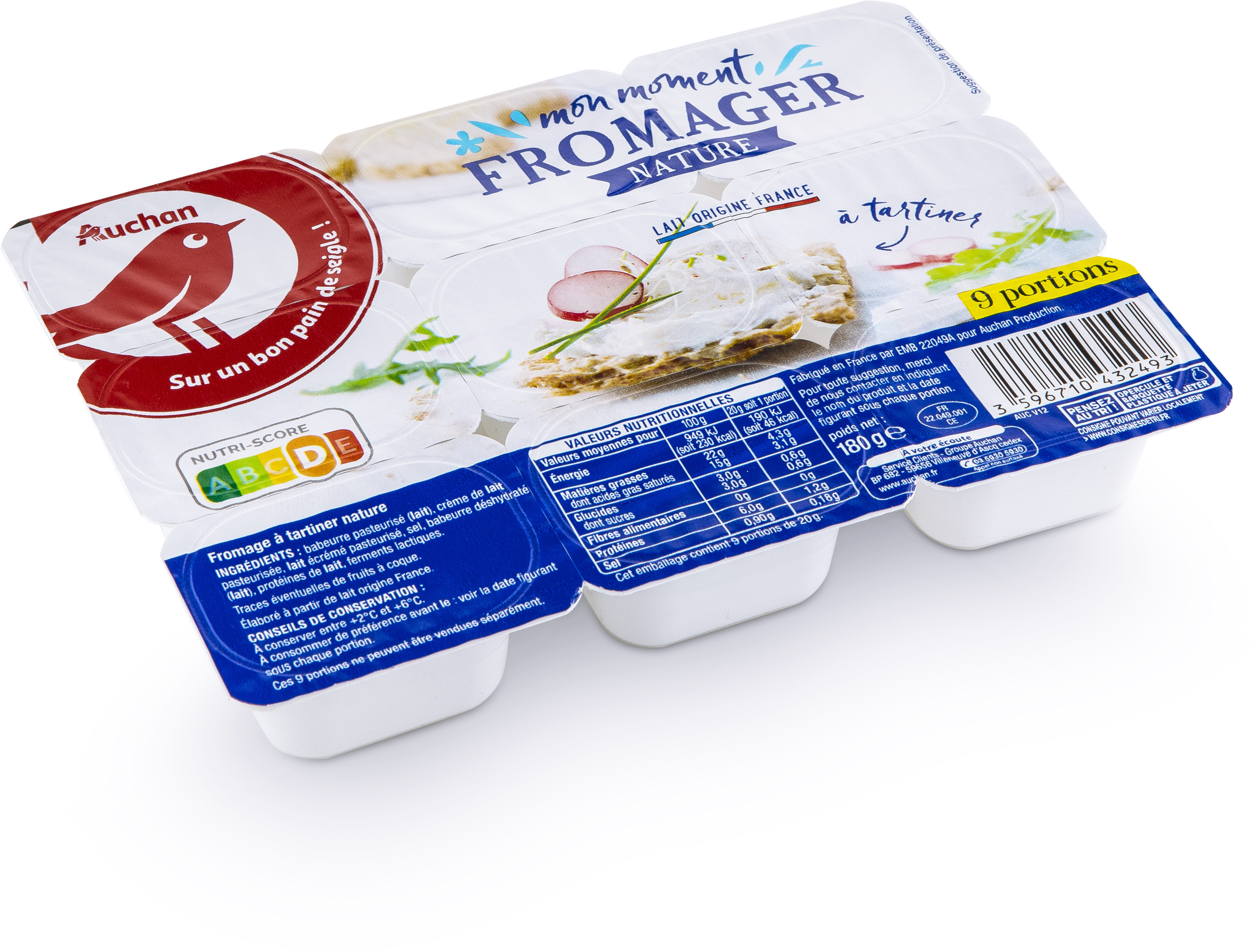 Mon moment fromager - Nature - 9 portions - Product - fr