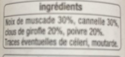 4 épices - Ingredients - fr