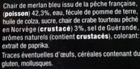 Mmm ! 14 surimis de merlan bleu - Ingredients - fr