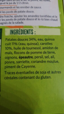 Green cuisine pavé végétal - Ingredients - fr