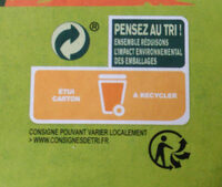 Green cuisine pavé végétal - Recycling instructions and/or packaging information - fr