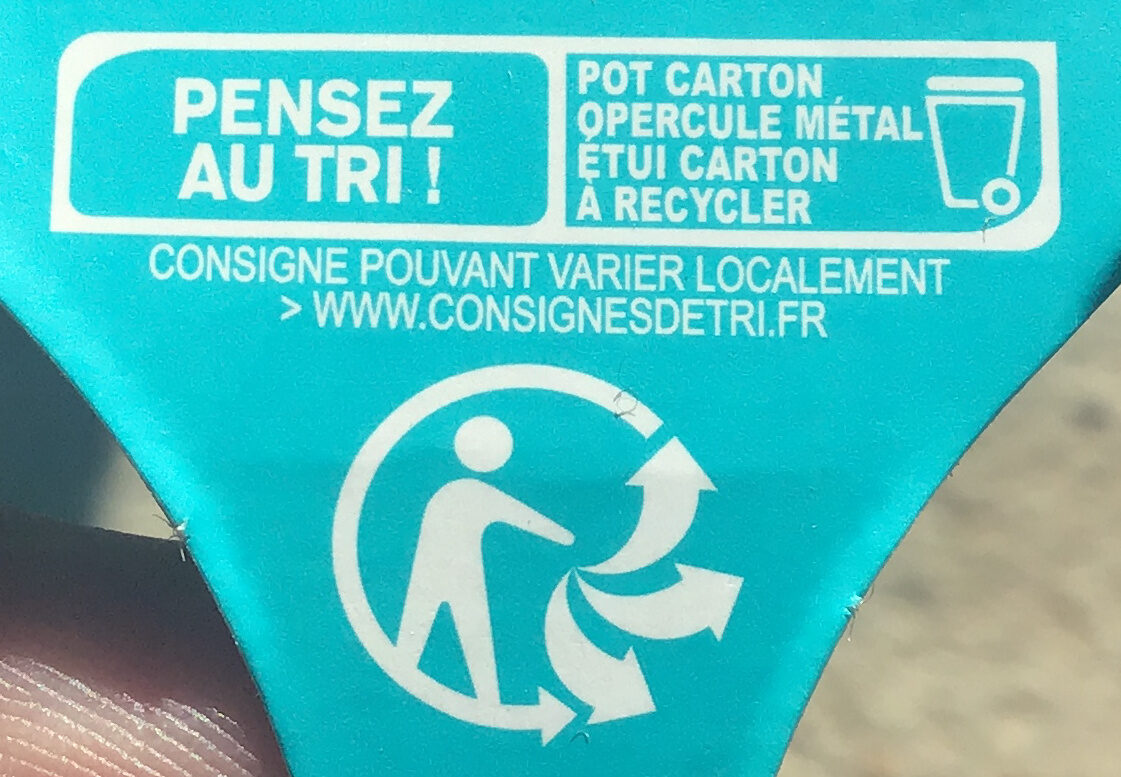 Gourmand et Végétal - Le délice chocolat - Recycling instructions and/or packaging information - fr