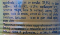 Vélouté de coquillages - Ingredients - fr