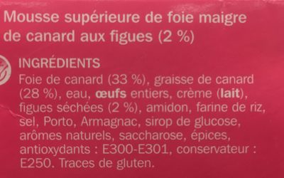 Gourmandise de canard à la figue - Ingredients - fr