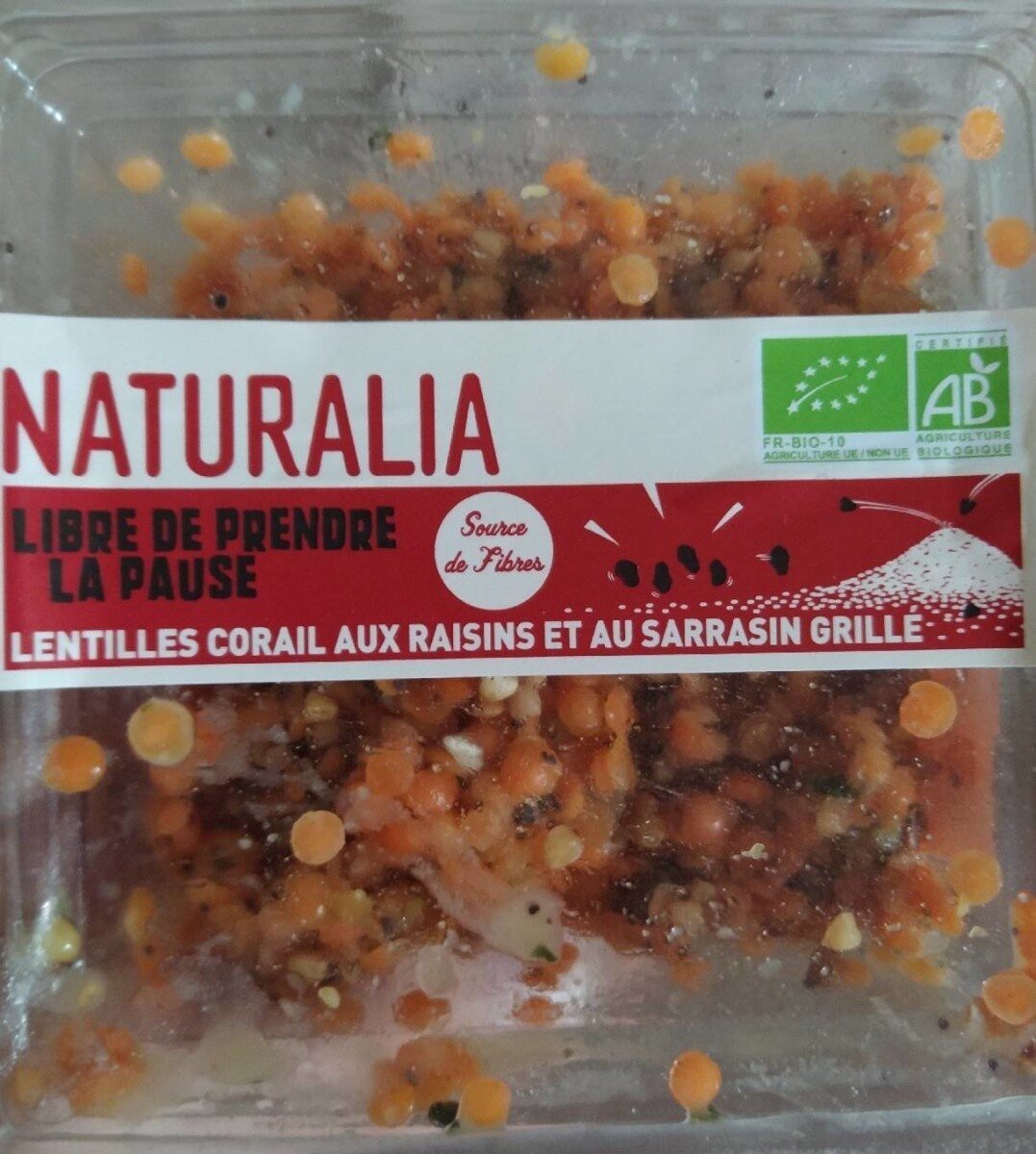 Lentilles corail aux raisins et au sarrasin grillé - Product - fr