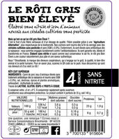 Le rôti Gris Bien Élévé - Ingredients - fr