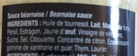 Sauce béarnaise - Ingredients - fr