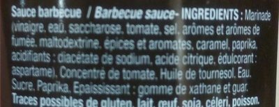 Sauce Barbecue - Ingredients