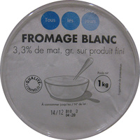 Fromage blanc (3,3 % MG) - Product - fr
