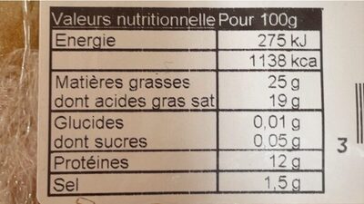 Saint-felicien - Nutrition facts - fr