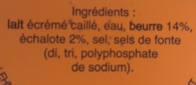 Cancoillotte la camoillotte Echalote - Ingredients - fr
