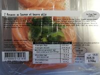Rosaces au saumon et beurre aillé - Ingredients - fr