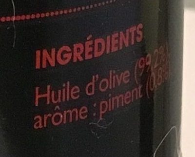 Spray assaisonnement au piment - Ingredients - fr