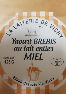 Yaourt brebis au lait entier miel - Product - fr