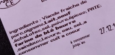 Brioche de boudin blanc Le Caprice - Ingredients - fr
