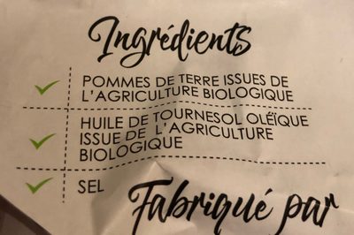 BCBG Chips - Ingredients - fr